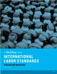 INTERNATIONAL LABOR STANDARDS PROGRAM MANUAL Revised June 2019