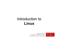 Introduction to Linux