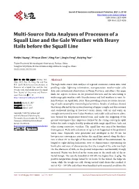 Multi-Source Data Analyses of Processes of a Squall Line and the Gale Weather with Heavy Hails Before the Squall Line