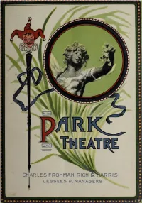 Park Theatre Fanny's First Play Program
