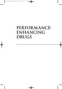 Performance- Enhancing Drugs AI Performance Drugs INT 8/7/02 2:06 PM Page 2