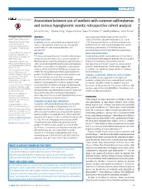 Association Between Use of Warfarin with Common