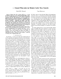 Αβ-Based Play-Outs in Monte-Carlo Tree Search