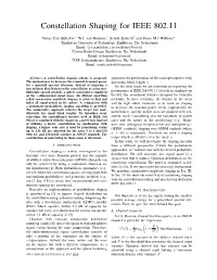 Constellation Shaping for IEEE 802.11