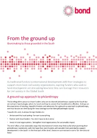From the Ground Up, Dasra