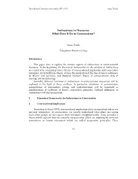 Indirectness in Discourse: What Does It Do in Conversation?