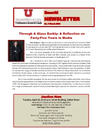 NEWSLETTER No