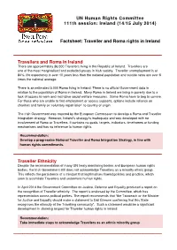 Pavee Point Fact Sheet for ICCPR