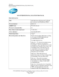 STUDY PROTOCOL Study Information Title Apixaban Drug