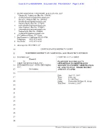 Waymo V. Uber