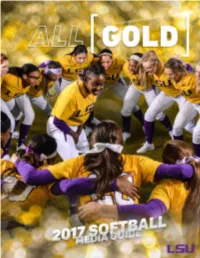 2017 SOFTBALL MEDIA GUIDE 1 INTRO Title