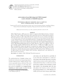 Active Inductor Based Fully Integrated CMOS Transmit/ Receive Switch for 2.4 Ghz RF Transceiver