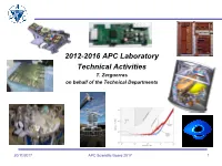 APC Scientific Board 2017 Tech