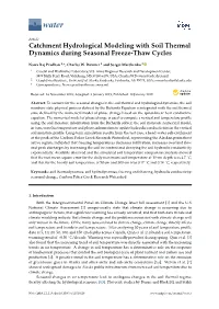 Catchment Hydrological Modeling with Soil Thermal Dynamics During Seasonal Freeze-Thaw Cycles