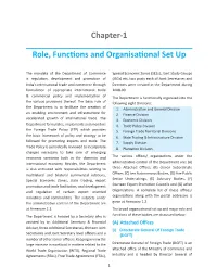 Chapter-1 Role, Functions and Organisational Set Up