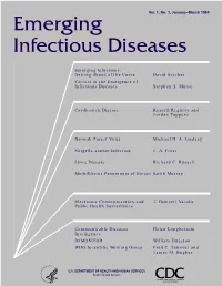 Emerging Infectious Diseases Emerging Infections: Getting Ahead of the Curve David Satcher Factors in the Emergence of Infectious Diseases Stephen S