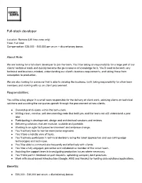 Full-Stack Developer