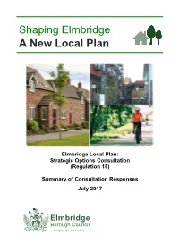 Summary of Consultation Responses Document
