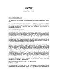 Trusts & Equity Fall Term 2019 Lecture Notes