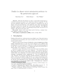 Duality for Almost Convex Optimization Problems Via the Perturbation Approach