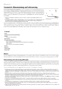Geometric Dimensioning and Tolerancing
