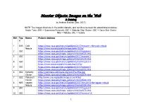 Messier Objects: Images on the Web a Catalog by Andrew Fraknoi [Dec