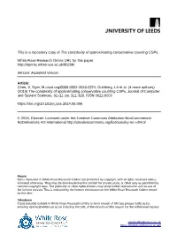 The Complexity of Approximating Conservative Counting Csps