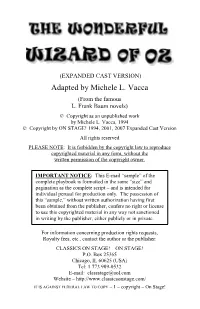 A Sample of the Wonderful Wizard of Oz (Expanded Cast Version)