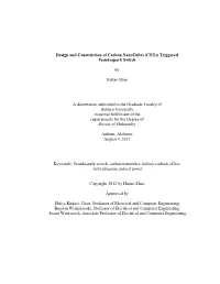 Cnts) Triggered Pseudospark Switch