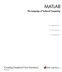 MATLAB® the Language of Technical Computing