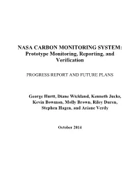 NASA Carbon Monitoring System Prototype Monitoring, Reporting