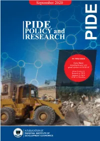 PIDE Policy and Research (P&R) Magazine