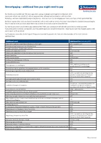 Remortgaging – Additional Fees You Might Need to Pay