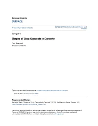 Shapes of Gray: Concepts in Concrete