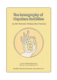 The Iconography of Nepalese Buddhism (Text Version)