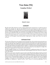 Tree Data (TD) Sampling Method