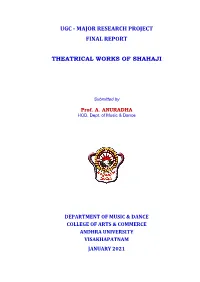 Ugc - Major Research Project Final Report