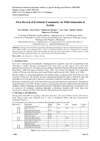 First Record of Ectobiont Community on Wild Salmonids in Serbia