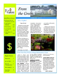 From the Green