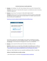 Internet Explorer Users Are Required to Add the Portal URL to Trusted Sites