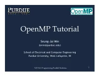 Openmp Tutorial