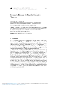 Roitman's Theorem for Singular Projective Varieties