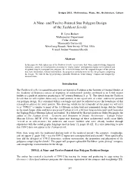 And Twelve-Pointed Star Polygon Design of the Tashkent Scrolls