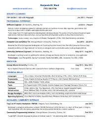 Benjamin M. Ward (703) 336 9706 Ben@Benmward.Com