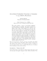 Broad-Based Stakeholder Ownership in Journalism: Co-Ops, Esops, Blockchains