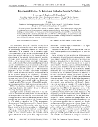 Experimental Evidence for Interatomic Coulombic Decay in Ne Clusters