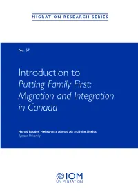 Introduction to Putting Family First: Migration and Integration in Canada