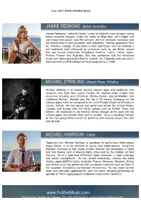 JANINE REDMOND : Button Accordion MICHAEL HARRISON