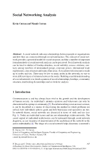Social Networking Analysis