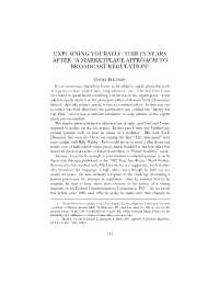 Thirty Years After “A Marketplace Approach to Broadcast Regulation”